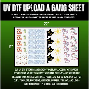 UV DTF Gang Sheet - Upload a Gang Sheet Option