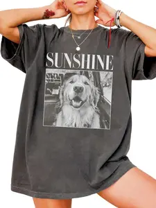 Sunshine Dog Shirt – Golden Retriever Graphic T-Shirt, Dog Lover Tee, Everyday