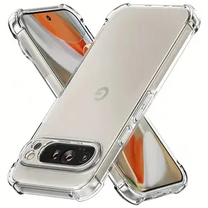Ultra-thin Clear TPU Soft Shell Shockproof Protective Case for Google Pixel 9 Pro XL 9 8 7 6 Pro 9A 8A 7A 6A, Cellphone Accessories