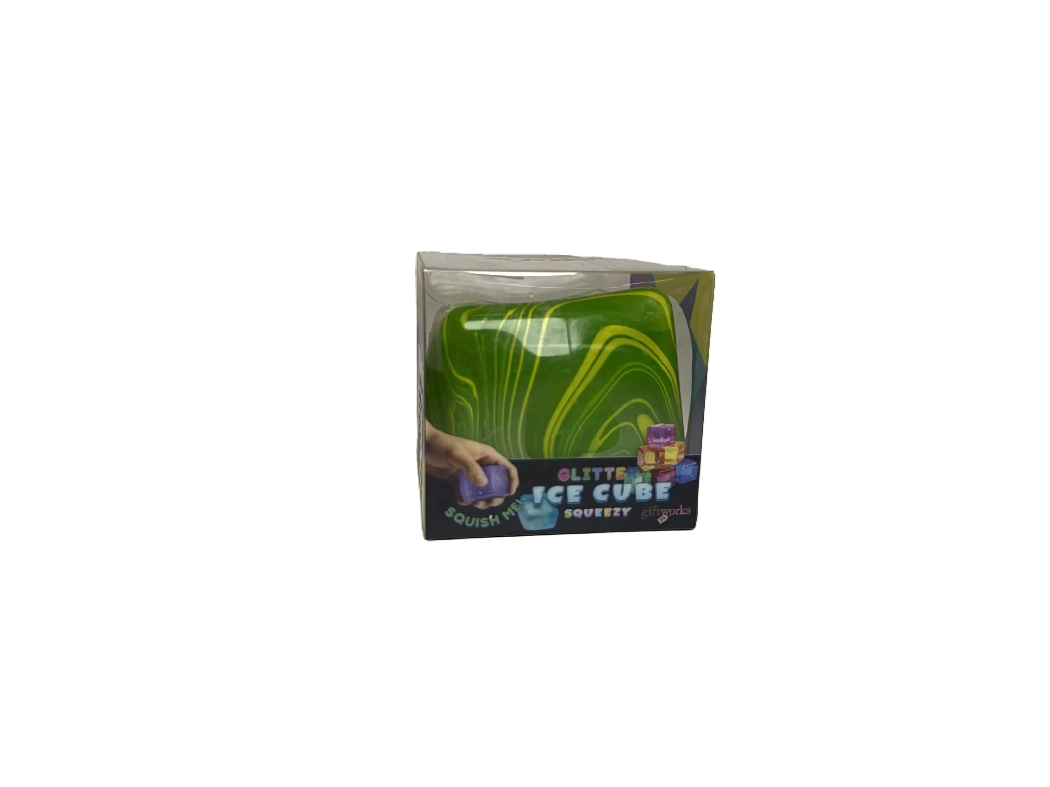 Tie-Dye Squishy Cube, Classic Novelty Stress Relief Toy for Toys & Hobbies