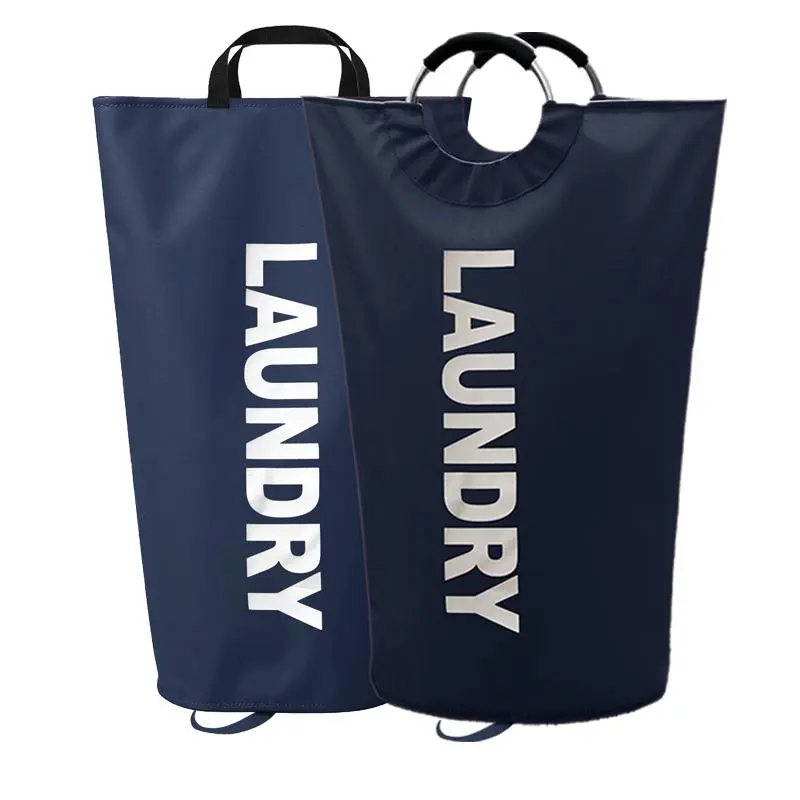 95L Large Laundry Basket, Laundry Hamper, Dirty Clothes Hamper for Laundry, Collapsible, Waterproof Laundry Baskets with Foam Protected Aluminum Handles for Laundry, Dorm, Family (Black) Collapsible Double-Layer Laundry Hamper Laundry Basket Organizer Lau