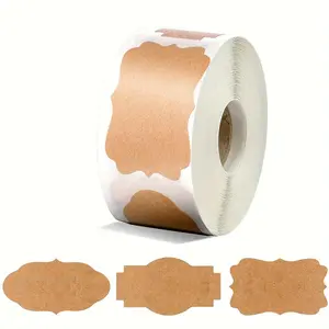 Self-adhesive Labels (300pcs/roll), Decorative Gift Tags for Organizing and Decorating Mason Jars, Storage Bins, and Spice Bottles, DIY Stickers, Customizable Stickers