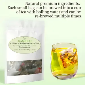 ChicoryAnd GardeniaTeaBodyTreatment NaturalHerbalFormulaforAromatherapyand Skin Care in Vegan Packaging-B