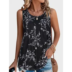 Printed Round Neck Tank Printed Round Neck Tank