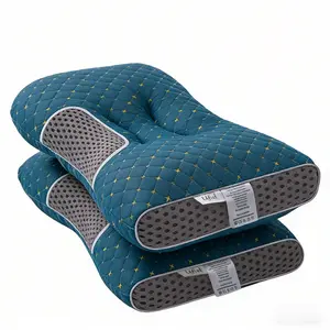 【Summer Deals】UFIST Cervical Pillow 2 Pack, Orthopedic BedPillow for Side Back Stomach Sleepers, Ergonomic Contour Sleeping Pillow