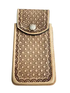 Western Style Leather Phone Holster Funda Celular Vaquera de Piel