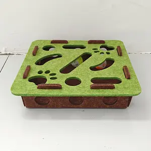 Cat Fun Box, an interactive scratching and digging building scene with paw prints, a digging maze game, a kitten spinning wheel play box, a wear-resistant and scratch-proof cave fun toy, and a durable indoor cat puzzle toy, Scratcher Board