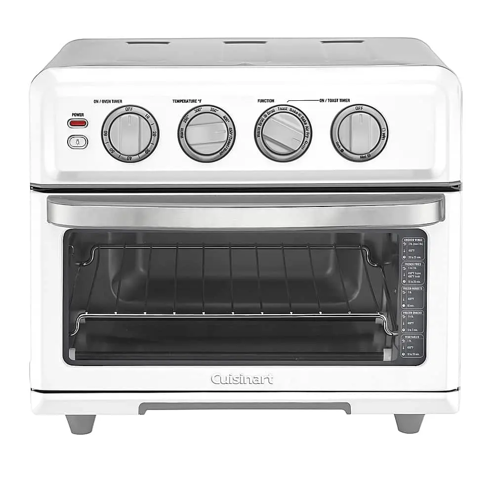 Cuisinart - Air Fryer 0.6 Cu. Ft. Toaster Oven with Grill - White