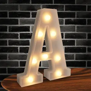 Light up Letters Marquee Letters, LED Alphabet Lights Sign - White Plastic White Wedding Engagement Party Baby Shower Birthday 'Marry Me'