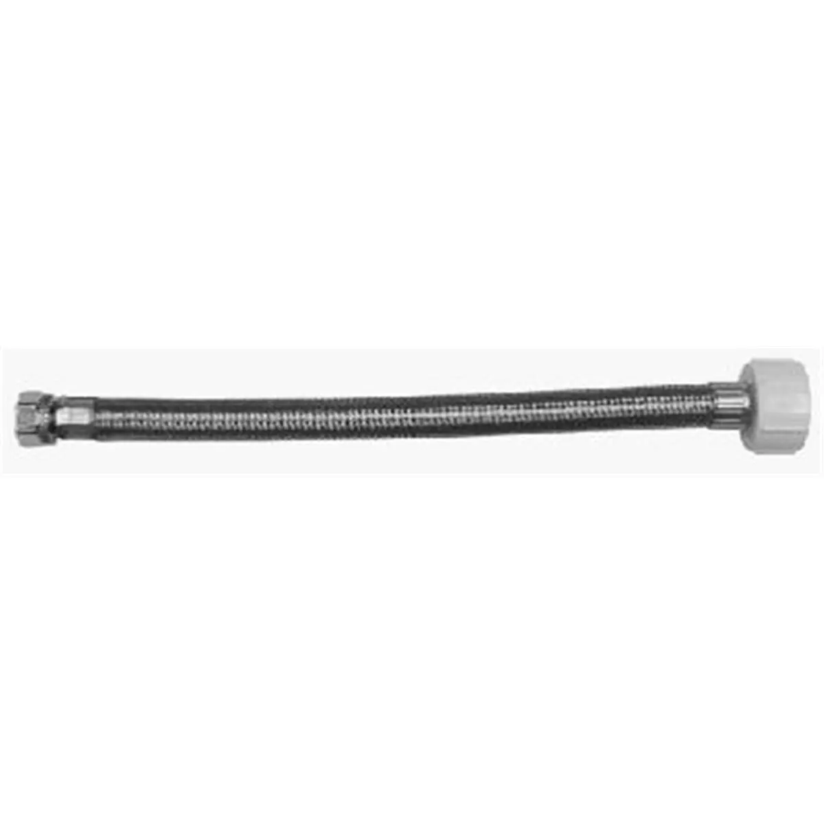 212 MAIN Stainless Steel Compression Connector for Flexible Metal Hose & Toilet Use, 0.38 In. Compression x 0.87 In. Ballcock, 9 In. Dimension, Weight-Compatible, Model 7233-09-38-2