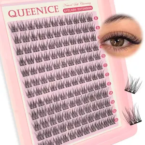Lash Cluster Eyelashes, Individual Lashes, Diy Lash Clusters, Natural, Lightweight Anime Lashes, Ultra-Soft And Ultra-Light, Mixed Lengths, Reusable, Lash Extension, Eyelash Cluster Extensions for Beginners Home Or Outing Daily Life And Dates And Parties
