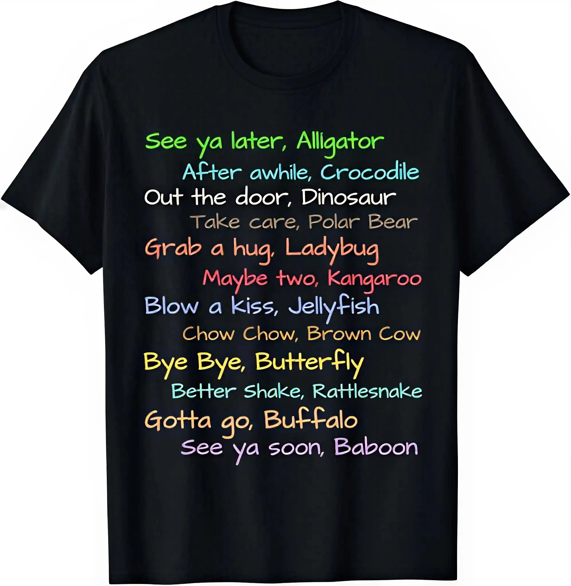 Fun See Ya Later Alligator Sayings Tee for Mom Dad Gift Unisex T-Shirt