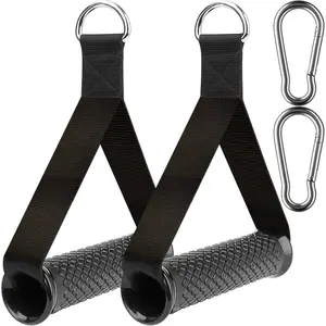 Ultra Heavy Duty Exercise Handles,  Handles Gym Equipment Attachment, Double D-Ring Grips, Encrypted Webbing, Design Non-Slip Comfort Grips