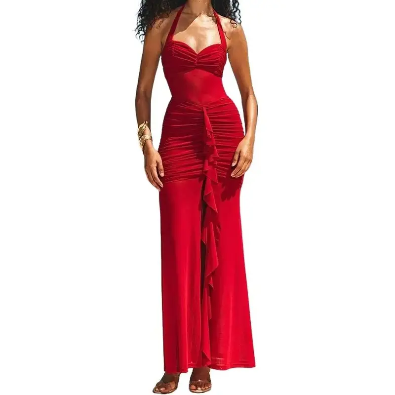 formal hooded dress Black Hooded Sleeveless Maxi Dress – Casual & Chic – GLAM MODA main image 1