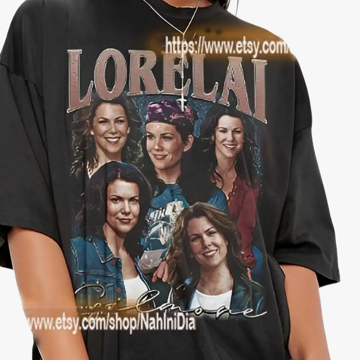 Lorelai Gilmore Gilmore Girls Vintage Unisex Shirt, Vintage Lorelai Gilmore TShirt Gift For Him and Her , 90s retro design graphic tee KN45 94WH