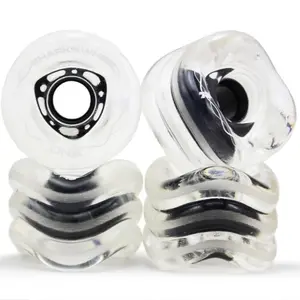SHARK WHEEL 72MM, 78A DNA - CLEAR WITH BLACK HUB
