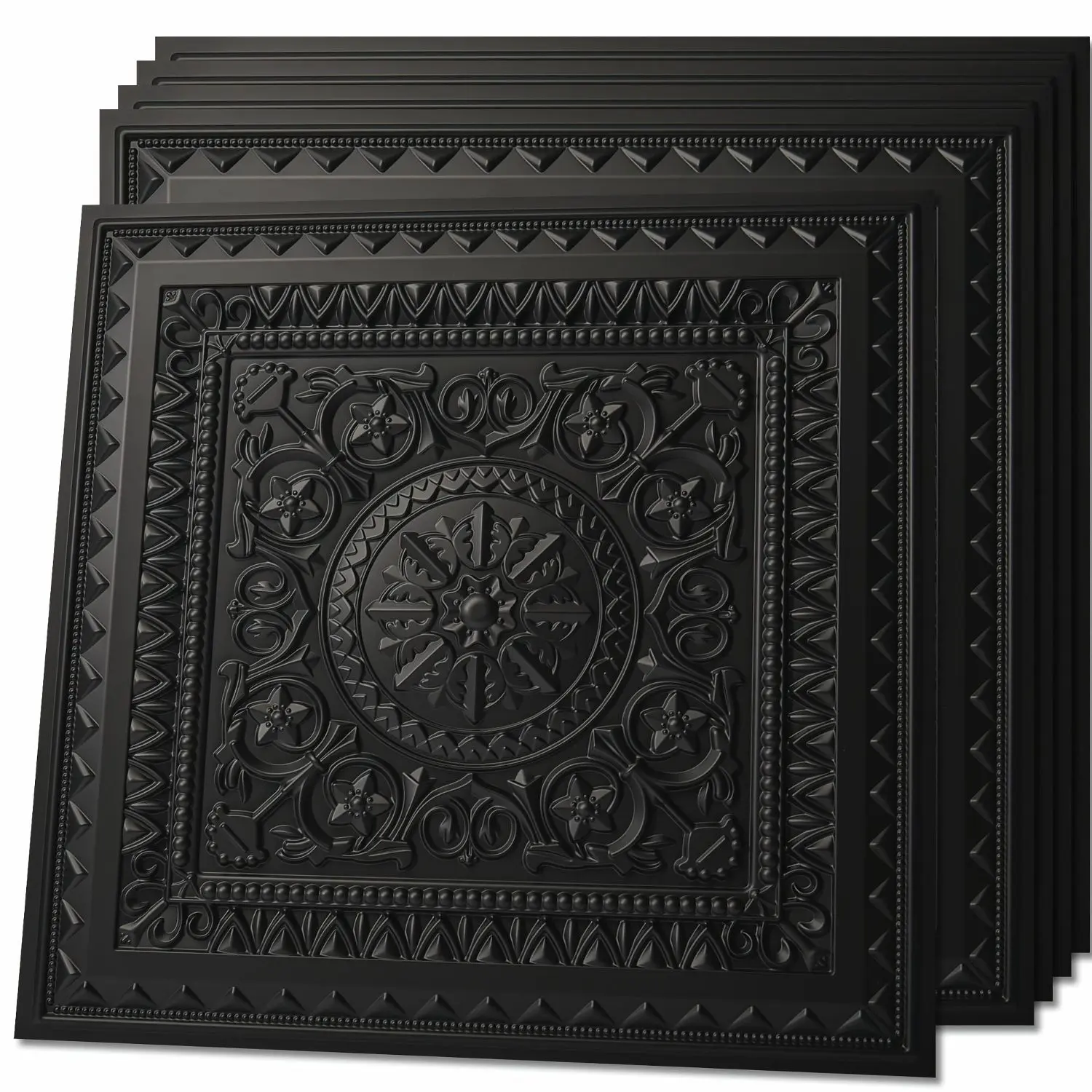3D Ceiling Tiles 2x2, 12-Pack PVC Panels, Waterproof & Easy Install, Modern Decorative Drop Ceiling, Covers 48 Sq.ft