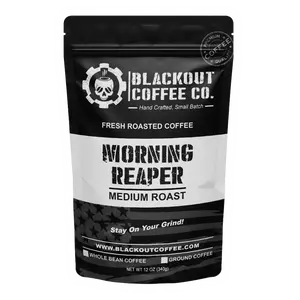 Morning Reaper Ground Coffee – Dark, Bold & Wake-Up-Strong – Perfect for Early Risers, Hardcore Mornings & Coffee That Doesn’t Play Around