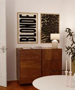 Blonde poster | Hair salon poster |Trendy Maximalist Dorm Room Wall Art | Aesthetic Bedroom Decor Above Bed | Apartment decor #06