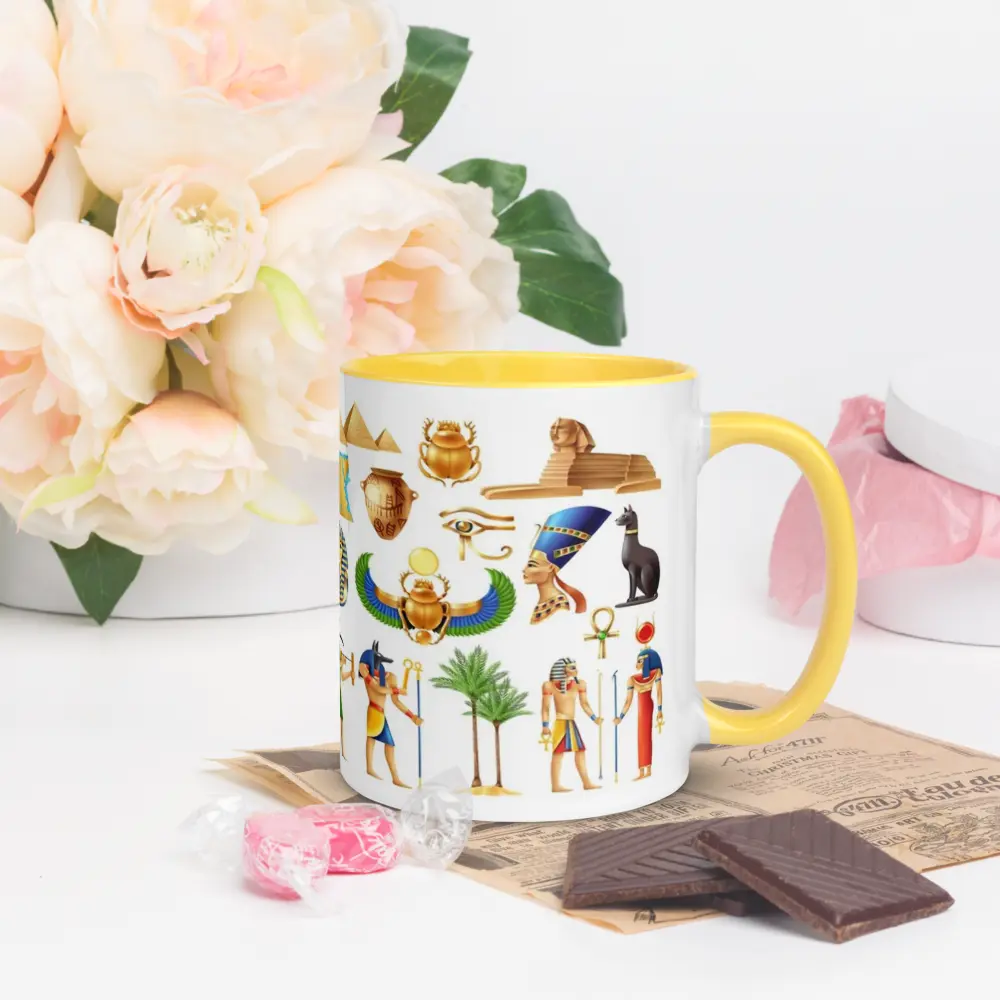 Egyptian Symbol Mug w Color Interior #2