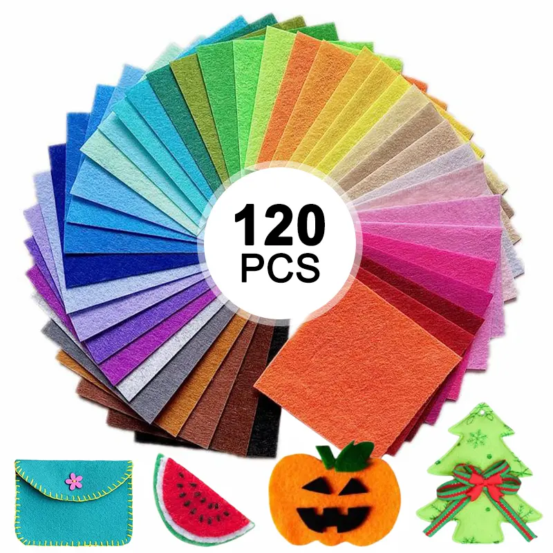120 Pcs Firm Non-Woven Square Felt Crafting Aid Set (11.8 x 7.87 in/30 x 20 cm, 1 mm Thick) - Cloud-Design Soft DIY Beginners' Accessory for Children's Handicrafts, Home Improvement Projects, Diy Lovers