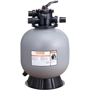 VEVOR Sand Filter,  22-inch, Up to 55 GPM Flow Rate, Above Inground Swimming Pool Sand Filter System with 7-Way Multi-Port Valve, Filter, Backwash, Rinse, Recirculate, Waste, Winter, Closed Functions