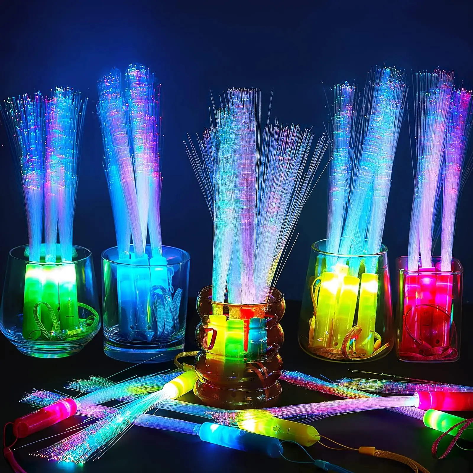 LED Light Up Stick, Led Mood Light, 6/12pcs Colorful Light Up Stick with Battery, Party Led Lights, Lighted Party, Party Decoration Supplies for Wedding Birthday Festival, Ornaments