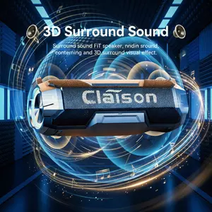 Multifunctional speaker, IPX6 level waterproof, shock-proof and scratch-resistant, RGB ambient light, Bluetooth 5.3, suitable for outdoor use, camping, dining, and as a gift.