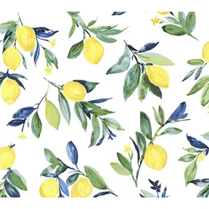 Lemon Drop Yellow Peel & Stick Wallpaper