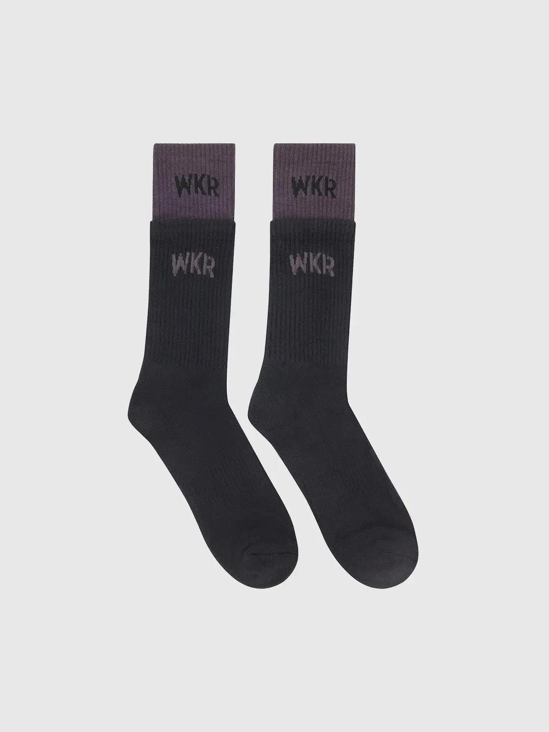 Black/Charcoal Double Layered Sock - SS1