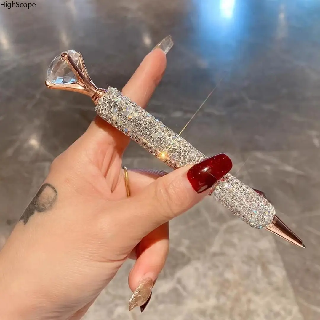 Luxury Rhinestone Ballpoint Pen - Elegant, Fashion, Glam Sparkly Crystal Signing Pen, Ideal Birthday Graduation Gift for Coworkers (Indoor Leisure Accessory), Elegant Pen, Fashion Pen