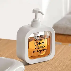 Moisturizing Hand Soap Pump Bottle, Cute Soap Dispenser for Kitchen Sink & Bathroom, Stylish Accessory, Ideal for Refilling