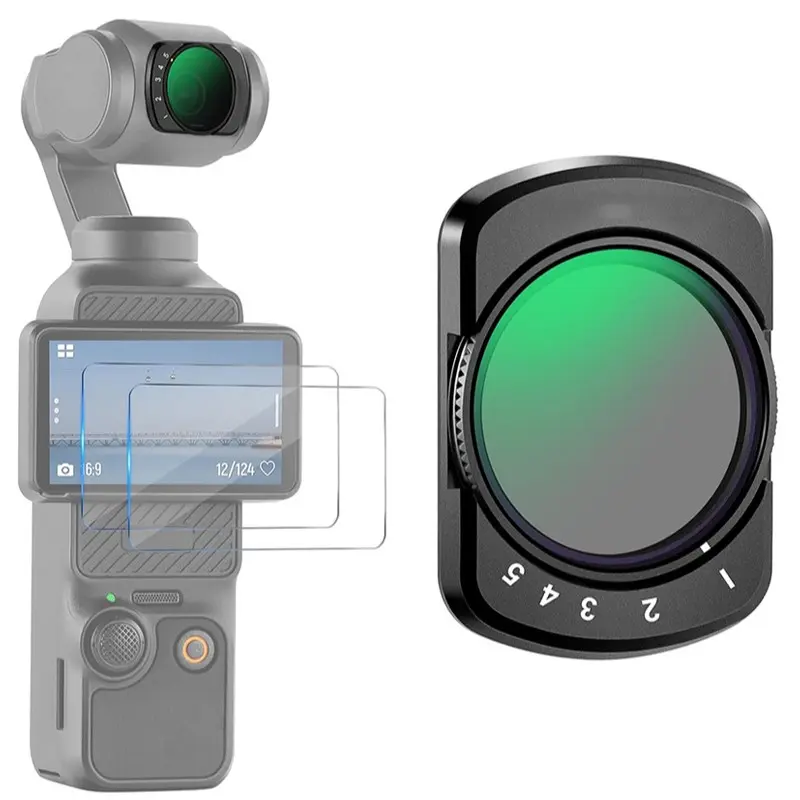 Dji Osmo Pocket 3 Camera Filter, Nd2-32 Variable Filter, Magnetic Adjustable Nd Filter, Sports Camera Accessory, HD Optical Glass, Nd Lens Filter