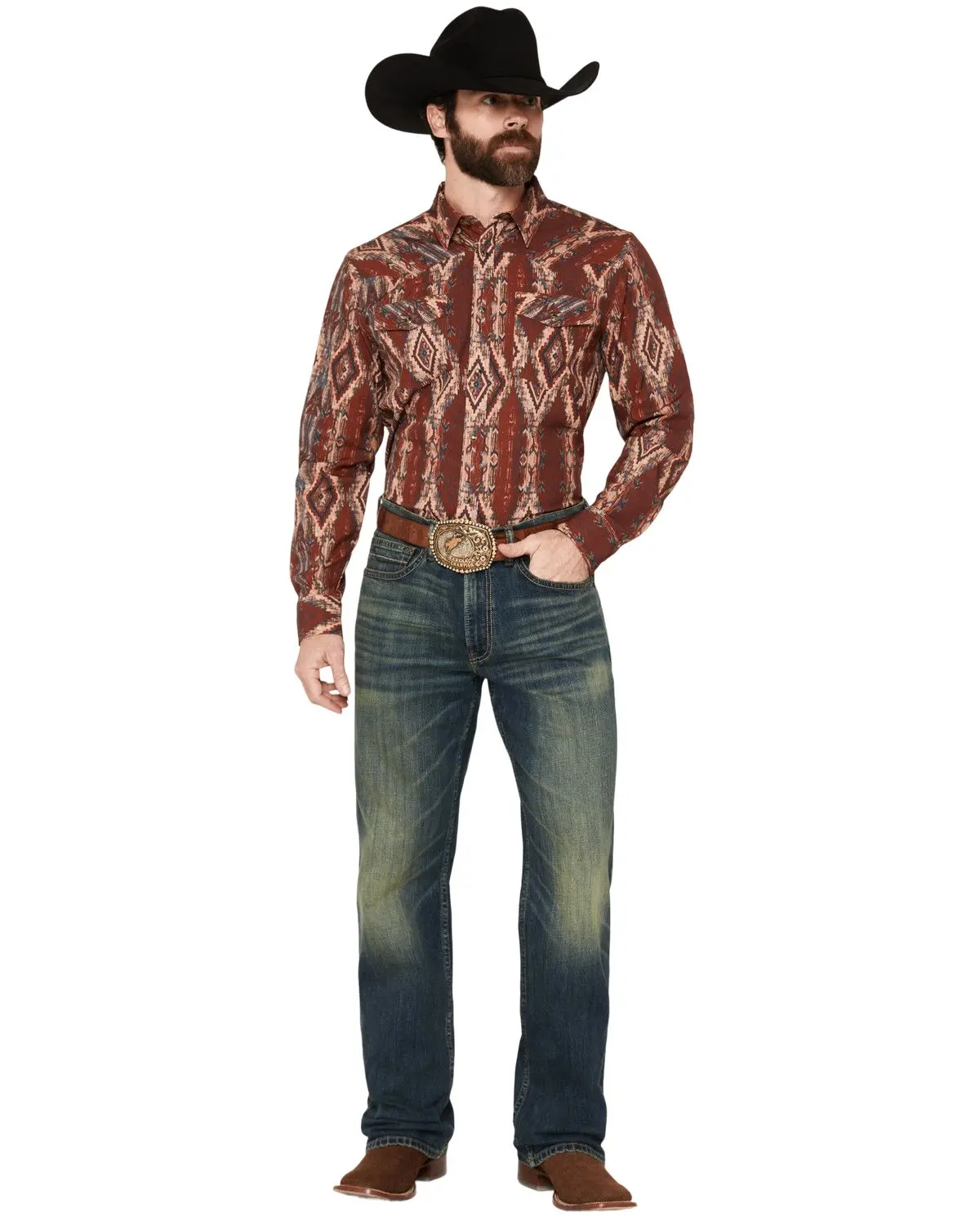 Rank 45 Men's 45&Reg; Men'S Rodeo Dark Wash Relaxed Bootcut Stretch Denim - Rmsu26j01-Dkw