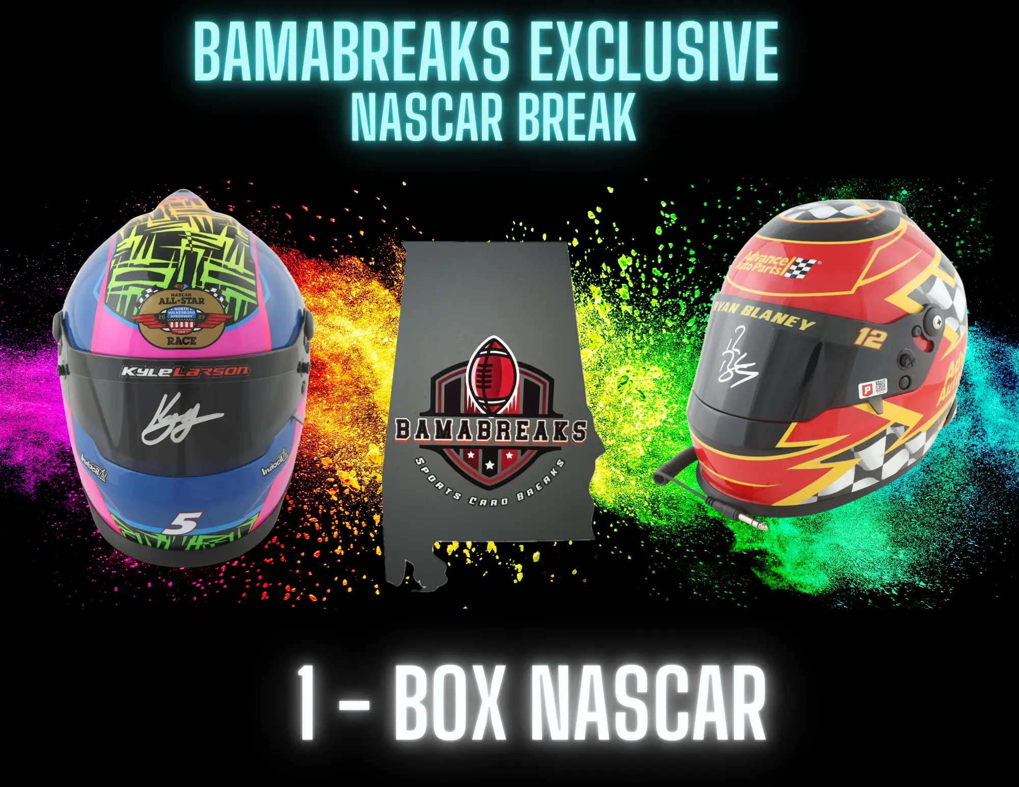 BamaBreaks (1) NASCAR Box Memorabilia Pick Your Race Team + Diecast Box