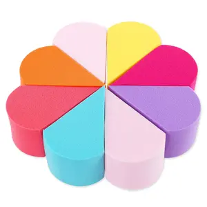 8 Pcs Makeup Sponge Beauty Face Paint Sponge Reusable Cosmetic Petal Puff Soft Foundation Applicator Wedge Blenders for Cream Concealer Clean Body Painting Art Work springtok
