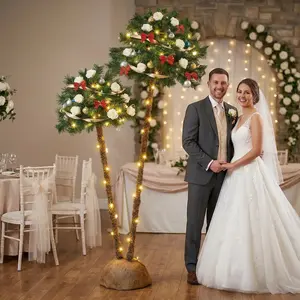 LED Tree Lights—Artificial trees with built-in lights, available in a variety of tree styles, perfect for indoor home decor, creating an elegant ambiance, wedding venue decorations, parties, and festive Christmas table settings