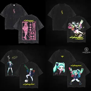 Retro Limited Vintage Edgerunners Toy Rebecca Unisex Acid Washed Lightweight TSHIRT, Edge Runner Shirt, Cyberpunk Edgerunners, Lucy Shirt, Neoncore