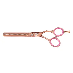 Cricket Beauty Tools Hey Rosie 30T Thinning Shear - Rose Gold Japanese Stainless Steel Haircare Tool, Ergonomic for Stylists, Single Item with Bulk Hair Removal & Removable Smooth Dry Storage
