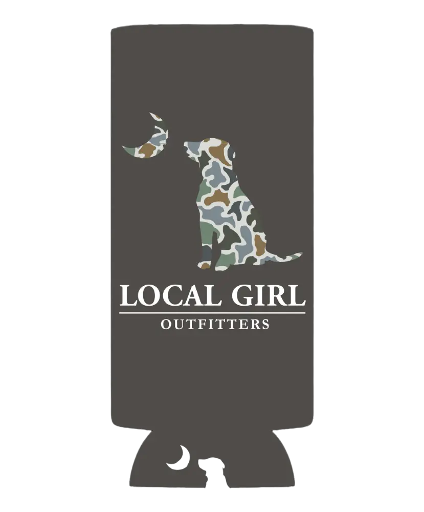 Local Girl - LCF Bluff Dog & Moon Slim Koozie