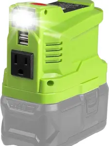 for Ryobi Powered Inverter Generator 150W for Ryobi Battery 18V to 110v/120v AC Output, Portable Power Source USB Charger Adapter, for Ryobi Power Station with LED Light cordless drill professtional electric drills