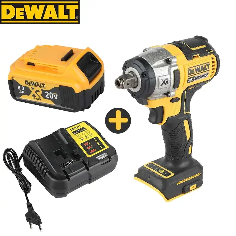 DEWALT DW880 Lithium Brushless Impact Wrench 20V with Detachable Tire High Torque High Speed Powerful Disassembly Tool for Automotive & Mechanical Work