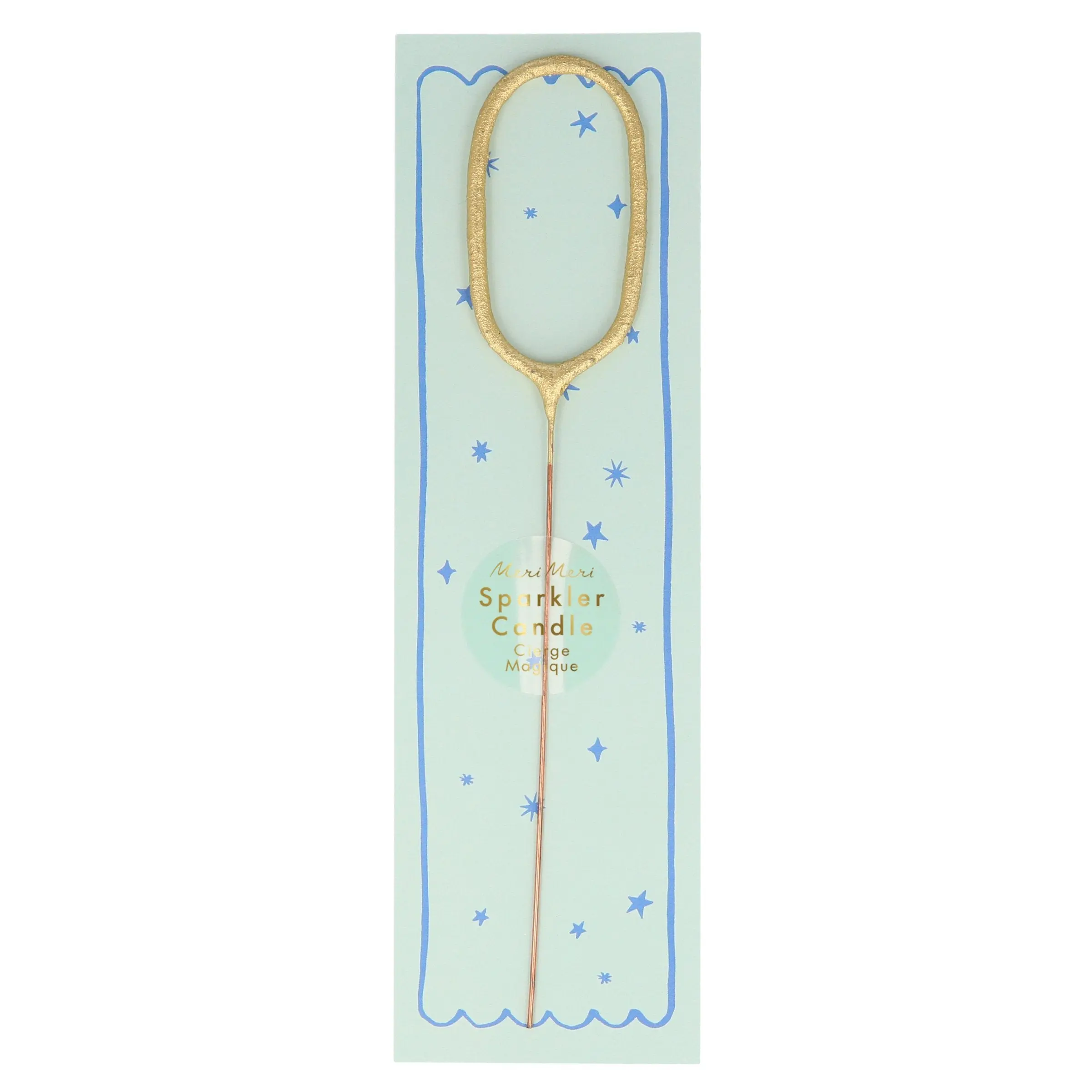 Gold Sparkler Number 0 to 9 Birthday Candles