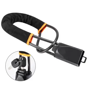 Universal Steering Wheel Lock Seat Belt Anti-Theft Car Device with 3 Keys, Fits Most Vehicles, Trucks, Suvs, Vans