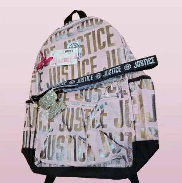 Justice Backpack, Durable Water-Resistant School Bag for Teens