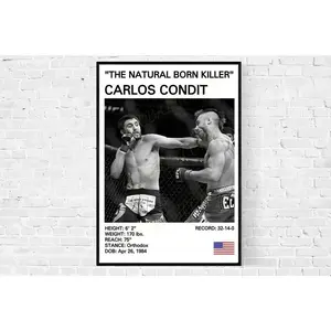 Carlos Condit Poster, MMA Prints, Mixed Martial Arts #15