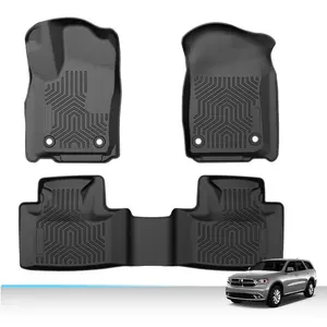 Fits 2016-23 Dodge Durango Cherokee TPE Floor Mats Liner 3D Molded All Weather G-PLUS