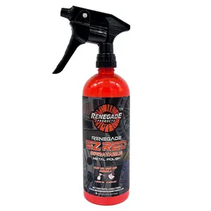 Renegade Products | EZ Red Sprayable Metal Polish 24oz – Quick Detail Spray for Aluminum, Wheels, Diamond Plate & Stainless Steel