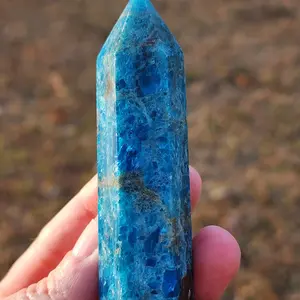 Blue Apatite Crystal Tower