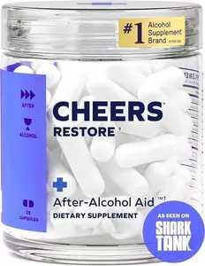 Cheers Restore | Supplement with DHM + L-Cysteine | Feel Better After Drinking